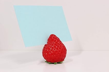 Amazon 食品サンプル イチゴのカード立て 写真立て 苺 スタンド 通販