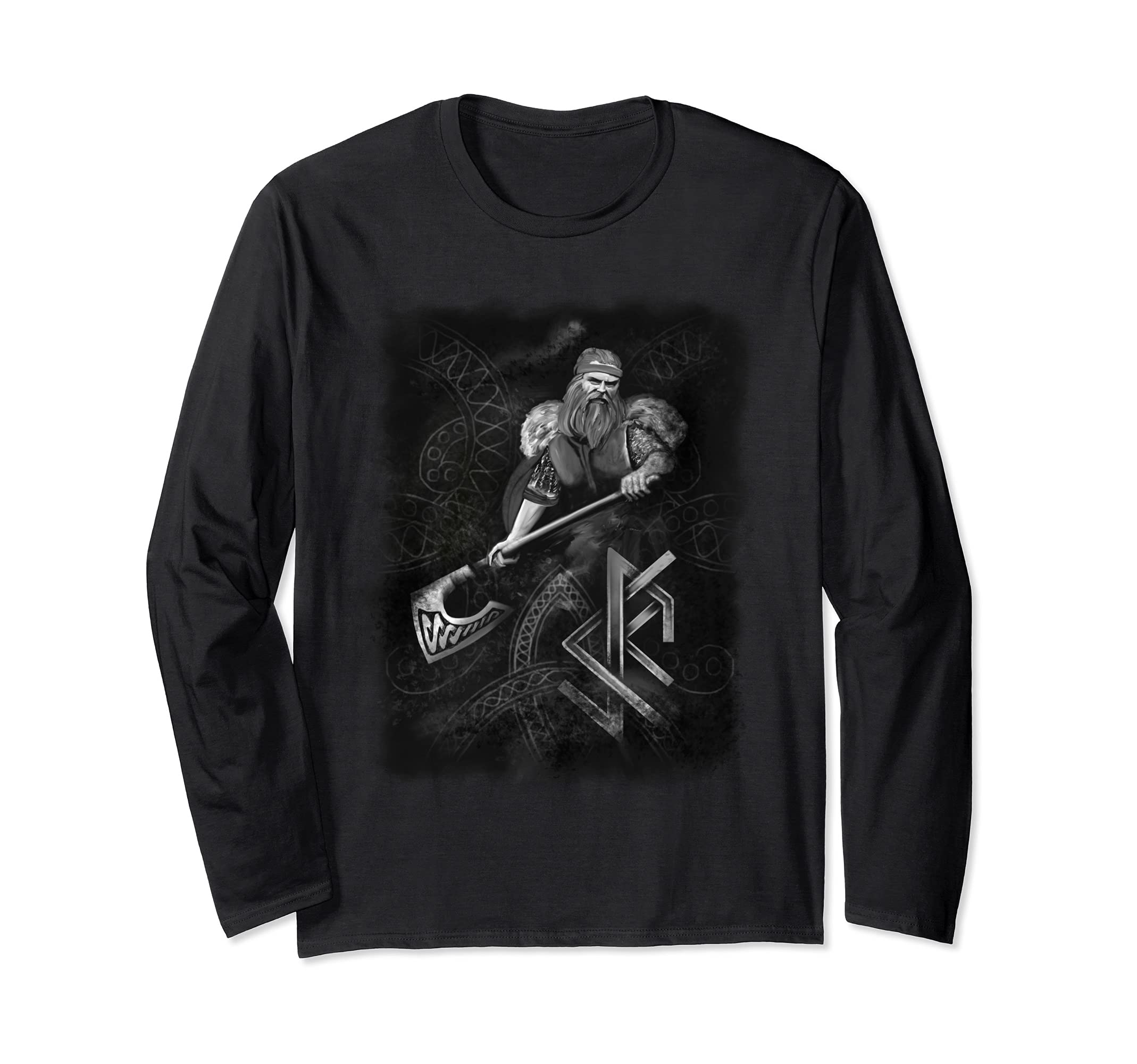 Viking Ax Warrior Gift Vikings And Valhalla Long Sleeve T-Shirt