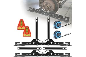NORTHYUN Upgraded Wheel Toe Alignment Tool Kit, Stainless Steel Toe Plates with Dual Tape Measures & Bubble Levels,DIY Wheel 