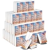 Therwen 100 Pack Pocket Tissues Travel Packs Bulk 1000 Sheet Mini Tissues Bulk 3 Ply Small Travel Size Paper Individual Pocket Size (Bible)
