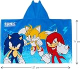 Sonic The Hedgehog Kids Hooded Towel 100% Cotton Absorbent Beachtowel Poncho view 8