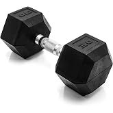 CAP Barbell 30 LB Coated Hex Dumbbell Weight, New Edition | Replacement or set-expansion option, Anti-roll stability, Unilateral strength exercises, Home gym strength training