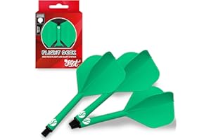 Shot! Darts Flight Deck One Piece Dart Flight and Shaft System, Reduced Deflections, Standard Shaped Flight (350 Micron) Available in Set of 3