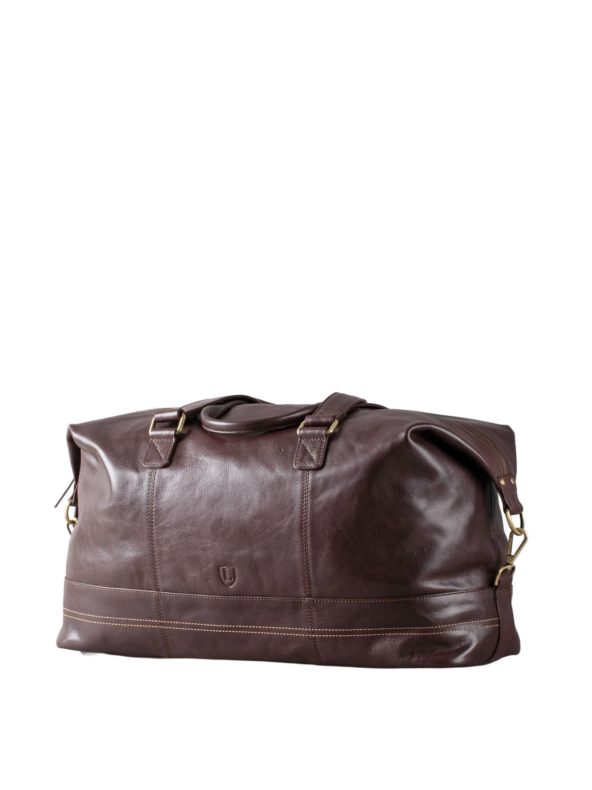 Lakeland Leather Keswick Real Leather Weekend and Overnight Holdall Duffle Bag in Brown