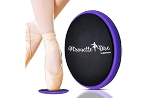 ZENMARKT Ballet Pirouette Disc for Dancers - Portable Turn Disc for Dancing on Releve, Gymnastics and Ice Skaters - for Better Pirouette Technique, Releve, Turns and Dance Spinning