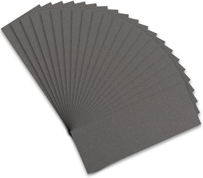 STEBRUAM Wet Dry Sandpaper 800 Grit 21 Sheets 9x3.6 Inch for Cars Metal Wood