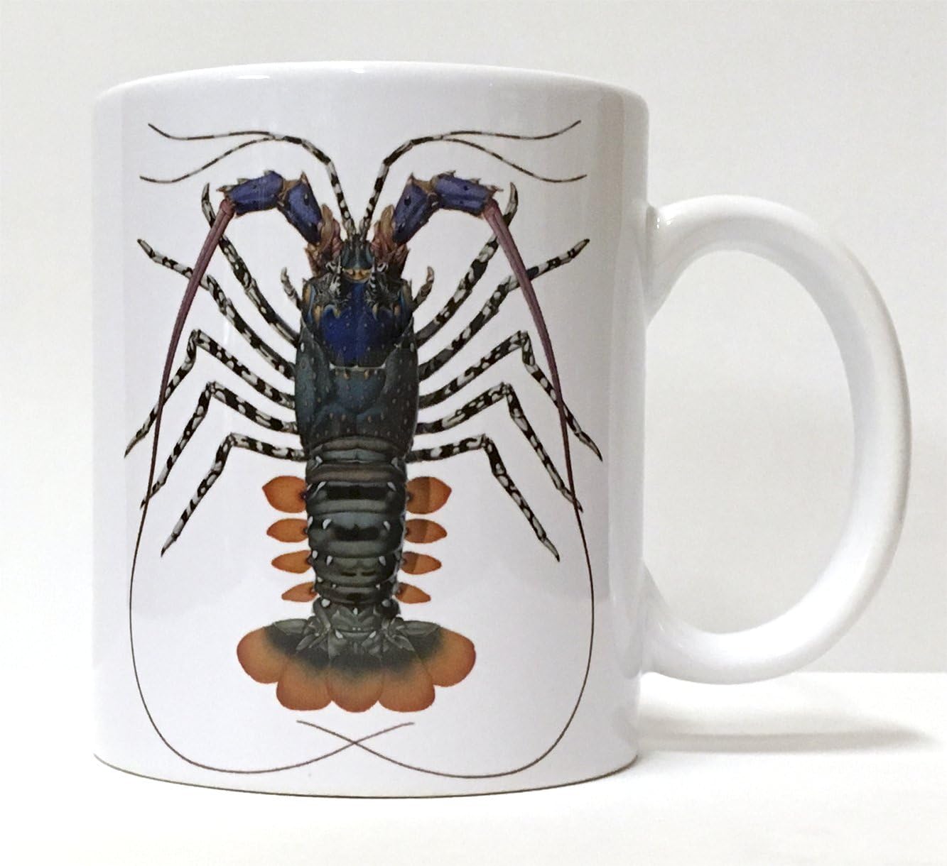 Amazon Co Jp 杉浦千里イラストマグカップ ニシキエビ ホーム キッチン