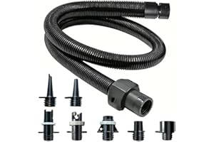 ZAFIED Paddle Board Pump Adapter Hose, Sup Pump Adaptor Hose Kit with 7 Air Valve Nozzles, Electric Air Pump Accessories Fit 