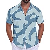 Sailwind Men's Hawaiian Floral Shirts Short Sleeve Button Down Holiday Tropical Beach Shirts