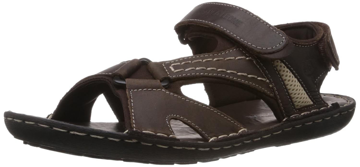 franco leone men's leather sandals and floaters