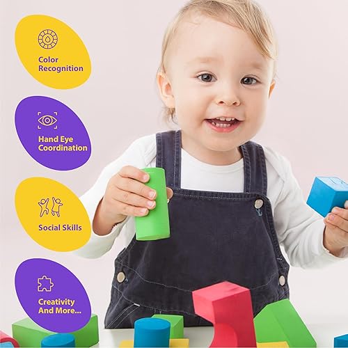 Number in Gadgets Giant Foam Building Blocks, Building Toy for