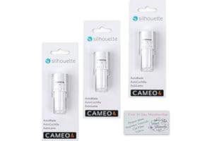 Silhouette AutoBlade Lot de 3 lames pour Cameo 4 avec 50 motifs