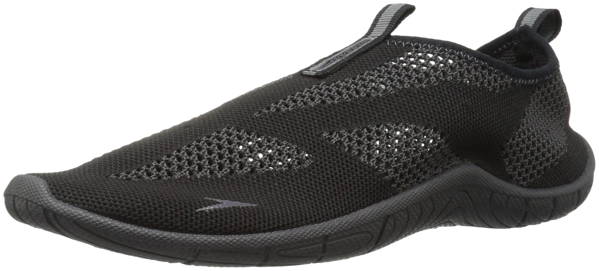 Speedo Men's Surf Knit Athletic Water Shoe, Black/Dark Gull, 8 on