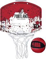 Wilson Mini NBA Team Basketball Hoop Portland Trail Blazers Official