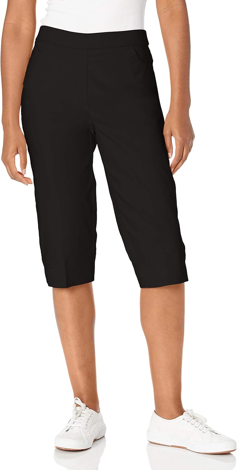 Alfred Dunner Women's Classic Fit Allure Clam Digger Pant at  Women’s Clothing store
