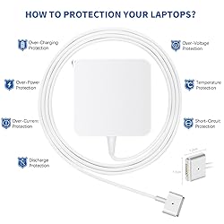 Mac Book Air Charger, Replacement 45W T-Tip AC