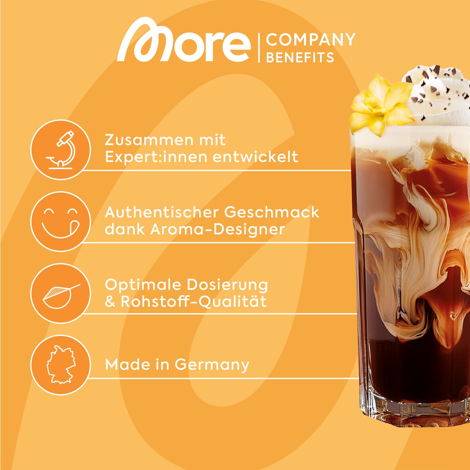 MORE Barista Zerup, Vanilla, 65 ml, für Kaffee, Tee und Heißgetränke, vegan, zero Kalorien - made in Germany 6