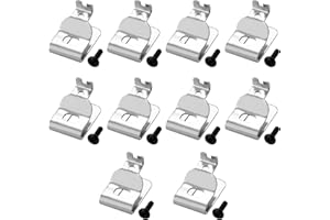 10 Packs Belt Clips for Dewalt, 304 Stainless Steel Drill Belt Clip Hook with Screws for Dewalt N268241, Drill Tool Clips Fit