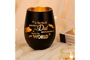FUNISTREE Gifts for Dad - Tealight Candle Holder - Dad Gifts for Christmas from Daughter Son - Dad Christmas Stocking Stuffers with Engraving - Practical Home Decor Gifts for Dad - Unique Presents Ideas for Dad