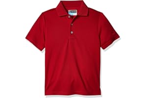PGA Tour Boys Airflux Solid Short Sleeve Golf Polo Shirt