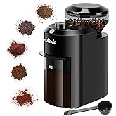 Wancle Electric Burr Coffee Grinder - Adjustable with 28 Precise Grind Settings for 12 Cups - Professional Coffee Bean Grinder (Plastic, Black)