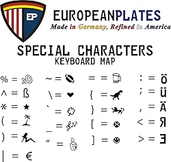 Custom European Style License Plate - 10 Character