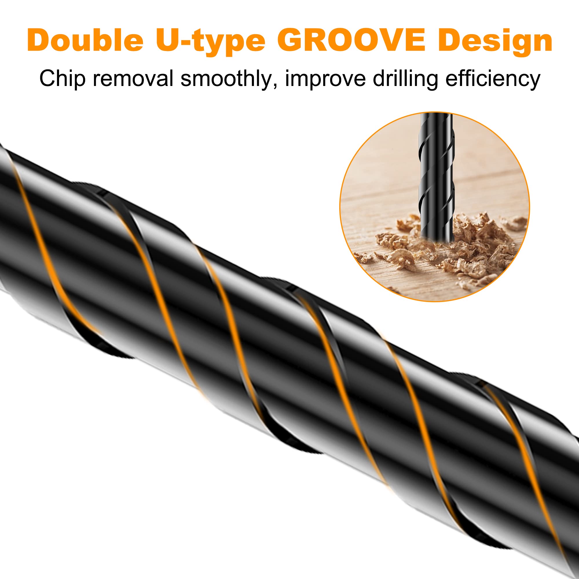 Masonry Drill Bit Set - Cement Drill Bit, Professional Concrete Drill Bit Set (10PCS) for Glass/Brick/Cement/Tile/Etc, Industrial Strength Carbide Cross Drill Bit Tip, 3/16