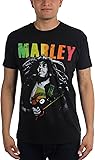 Bob Marley - Mens Hair Guitar T-Shirt