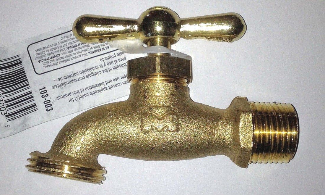 Brass Garden Water Tap Faucet 3 4 Npt Male Thread W Hose Thread