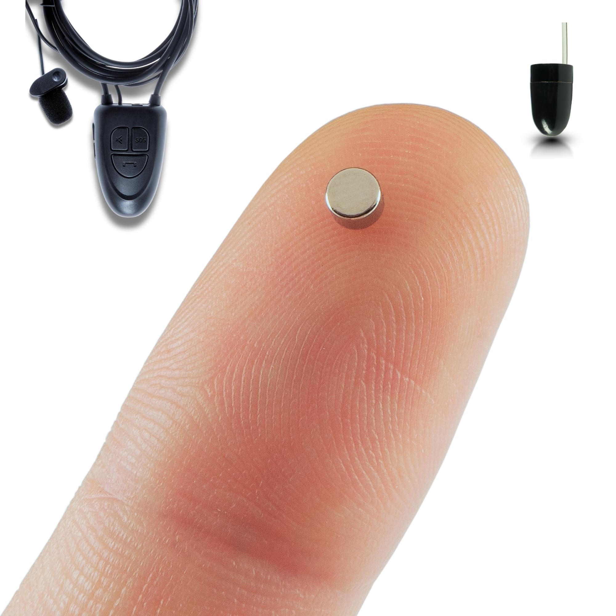 PingaOculto Spy Earpiece Bluetooth Wireless Earphones Invisible Hidden Mini Headset Exam Phone Wired Microphone - Secret Earphone Micro Listening Cheating (Spy Earpiece Nano V5 + Vip Pro UltraMini)