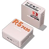 GEEKOM A5 Mini PC (Silent & Powerful), AMD Ryzen 5 7430U (Up to 4.5GHz), 16GB DDR4 RAM (Upgradable, Not LPDDR) & 512GB NVMe S