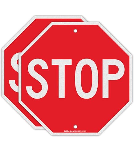 Stop Parking Lot Closed Sign - 18x18 Inches, 55 Mil HDPE - Durable Outdoor Sign Made In USA