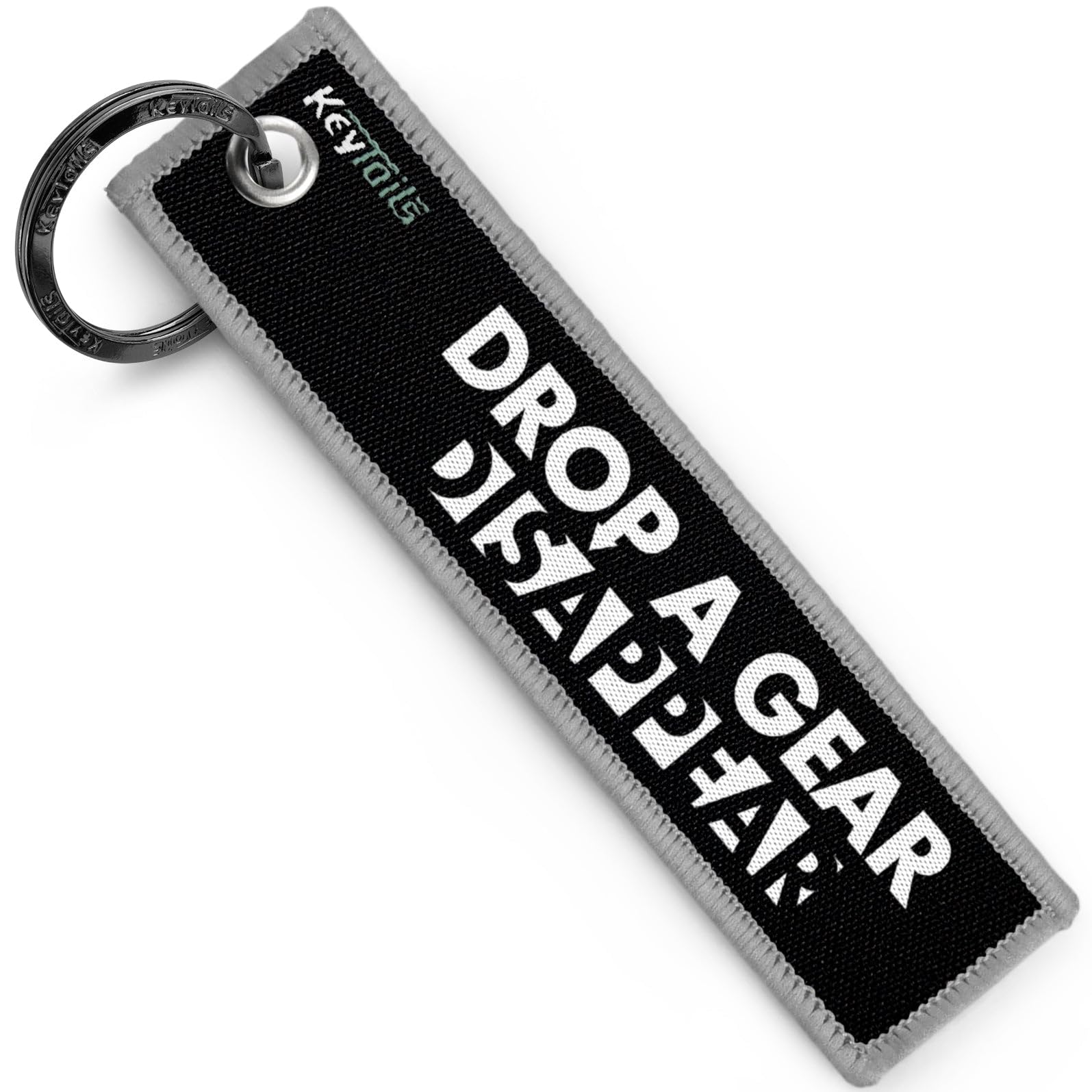 KEYTAILS Keychains, Premium Quality Key Tag for Motorcycle, Car, Scooter, ATV, UTV [Drop A Gear & Disappear]