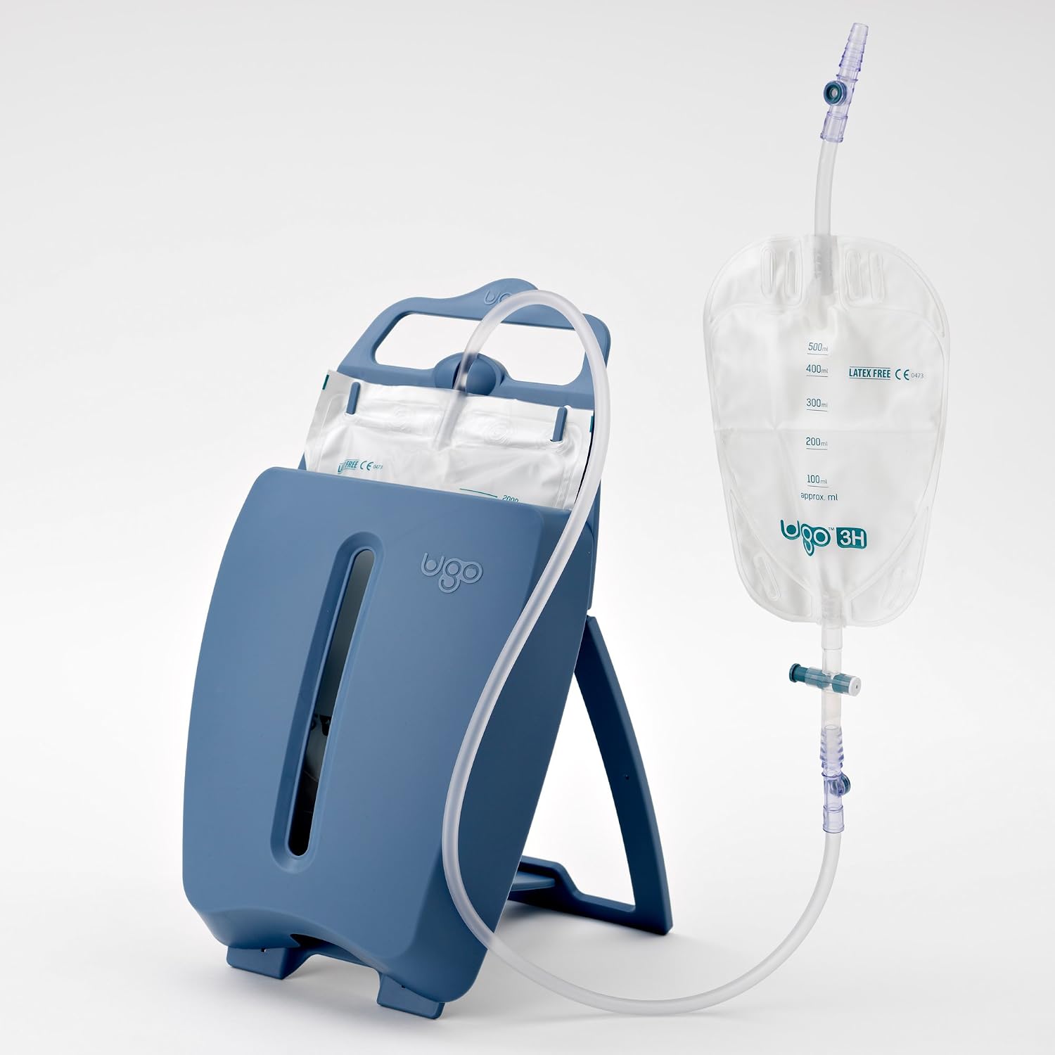Ugo Stand with Dignity, Thoughtful Freestanding Night Bag Holder, Catheter Drainage Night Bag Stand with Discreet Cover - Image 3
