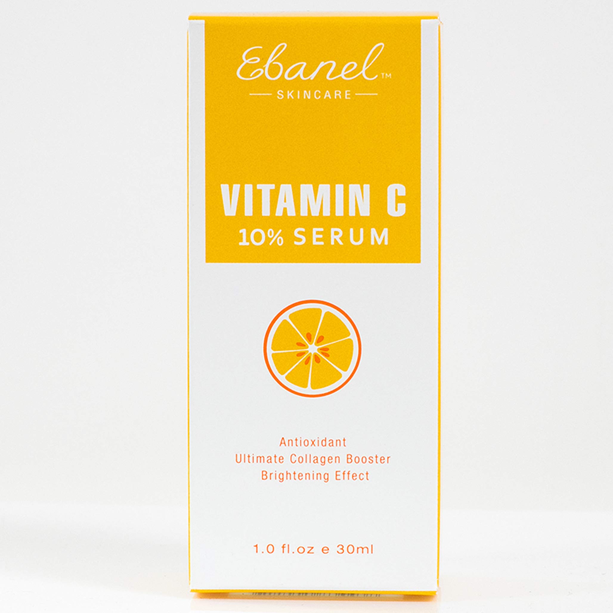 Ebanel Vitamin C 10% Serum (1 Oz / 30ml) Antioxidant, Ultimate Collagen Booster, Brightening Effect