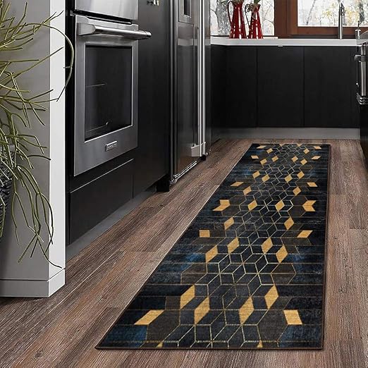 MENGH Moquetas Dormitorio 110x380cm, Lavable, Diseño Moderno, para