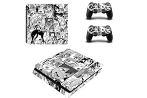 Vanknight Vinyl Decal Skin Stickers Cover Anime Compatible with PS4 Slim S Console Controllers Anime Girl