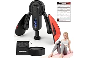 PALECLOUDS Thigh Trainer Thigh Exerciser for Women, 10-100lb Adjustable Resistance Pelvic Floor Trainer with Leg Band & Poster for Kegel Exercise, Inner Thigh Exerciser for Postpartum Rehabilitation Home Gym