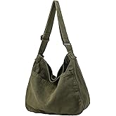 DAINAOTM Canvas Tote Bag Casual Hobo Crossbody Shoulder Bag for Women and Men Large Purse Messenger Bag Travel Work