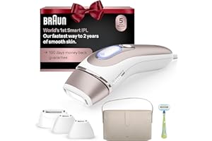 Braun Smart IPL, Vogue’s Best Hair Removal Device, Skin i·Expert Pro 7: at Home Laser Hair Removal, Permanent Visible Hair Reduction, Gift, Free App, Vanity Case, Venus Razor, 4 Smart Heads, IPL7387