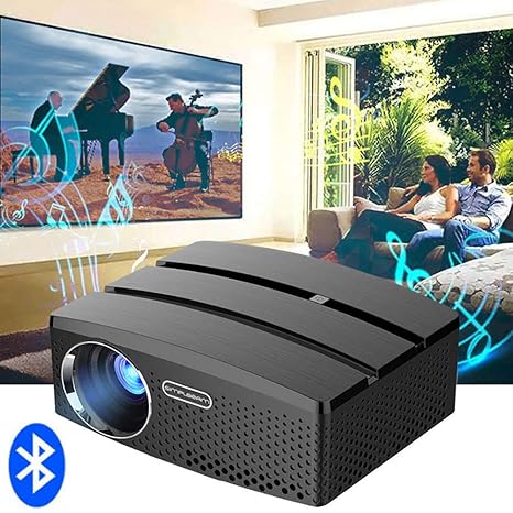 AWYYSYS Proyector inalámbrico Bluetooth Mini Proyector Nativo ...