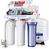 iSpring RCC7P-AK, 6-Stage Reverse Osmosis System Under Sink Alkaline Water Filter and Pump, RO Drinking Water Filtration Syst