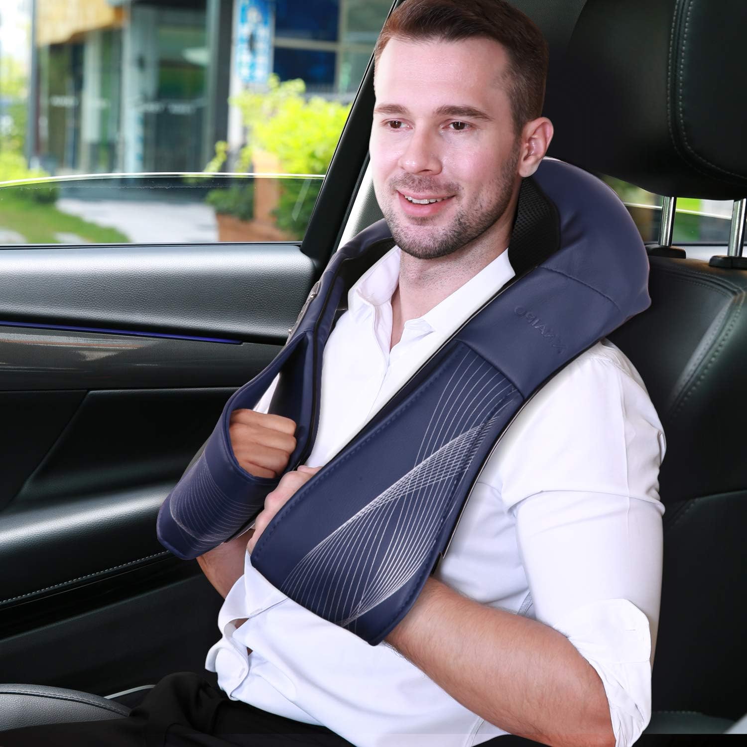 Naipo Shiatsu Back and Neck Massager with Heat Deep Kneading Massage for Neck, Back, Shoulder, Foot and Legs, Use at Home, Car, Office Gift for Women, Friends, Mom: Health & Personal Care