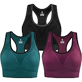 IUGA Sports Bras for Women High Impact Racerback Sports Bra Seamless Padded Sports Bra Yoga Bras Workout Bra Activewear Bra
