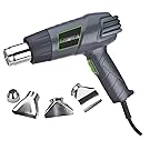 Genesis GHG1500A Dual Temperature Heat Gun Kit with Four Metal Nozzle Attachments
