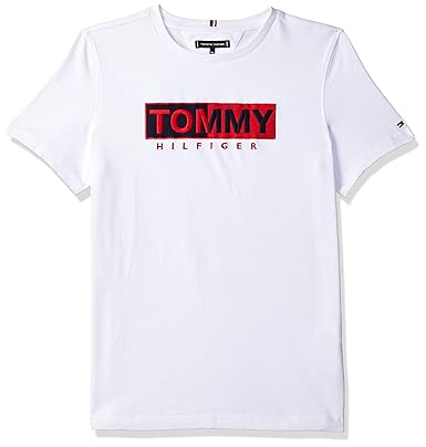 tommy hilfiger plain white t shirt