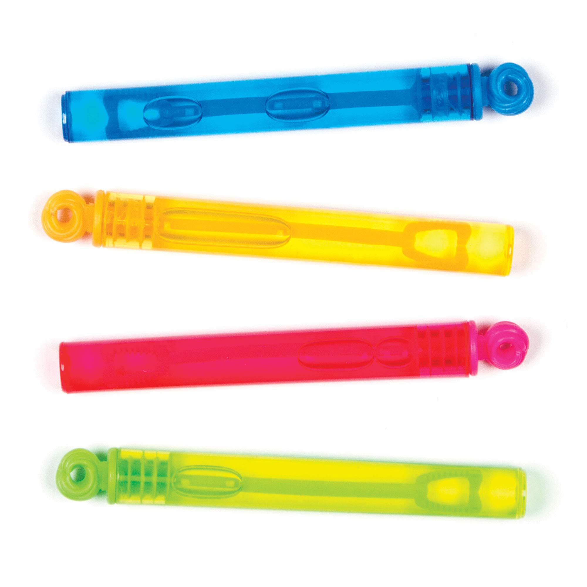 Baker Ross AG670 Mini Touchable Bubbles Wands (Pack of 8) Assorted Bubbles for Kids