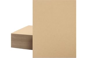 MBC MAT BOARD CENTER Mat Board Center, 50 Corrugated Cardboard Sheets 9x12 Inches Flat Card Board Inserts for Packing, Shipping, Mailing, DIY Crafts