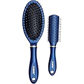 Conair Velvet Touch 2 pk Cushion & Mini Nylon Brush