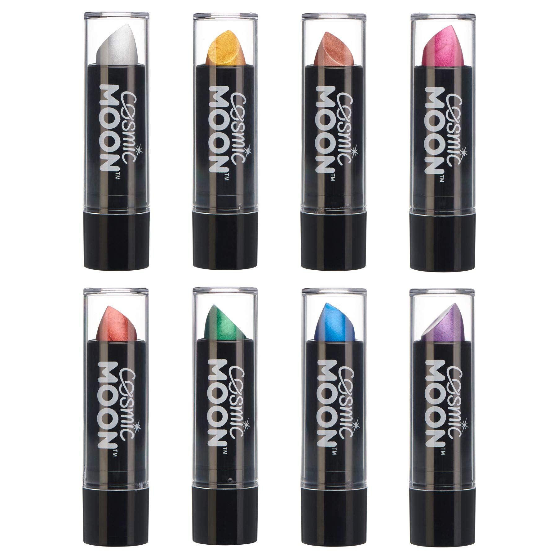 Metallic Lipstick by Cosmic Moon - For mesmerising metallic lips (Set of 8)